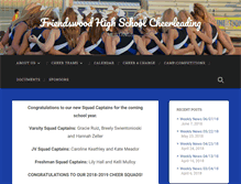 Tablet Screenshot of friendswoodcheerleading.com